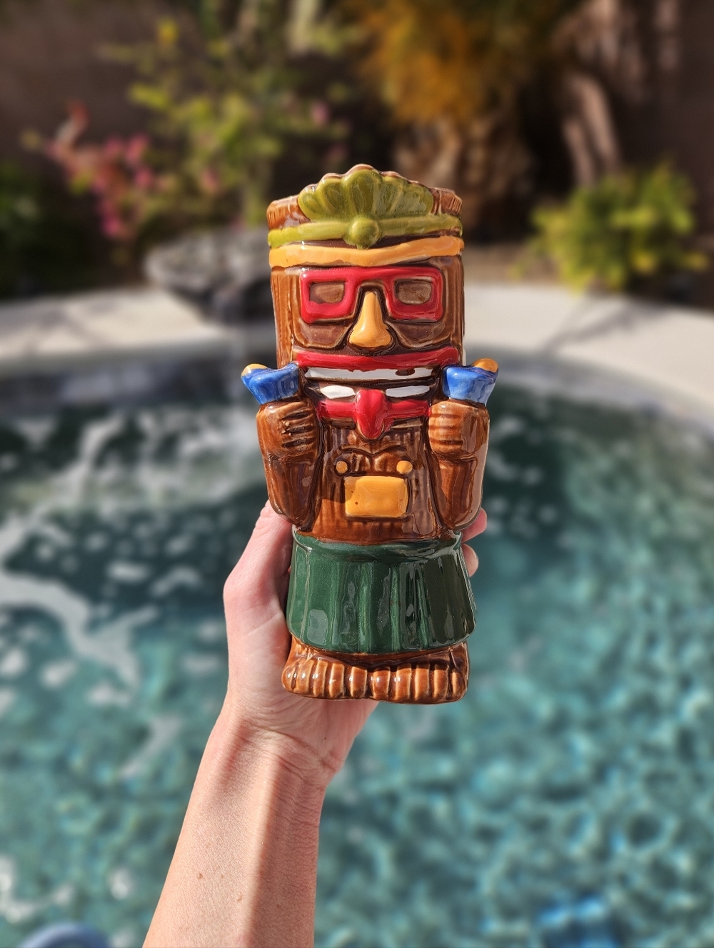 Vintage Large Tiki Bar Glass